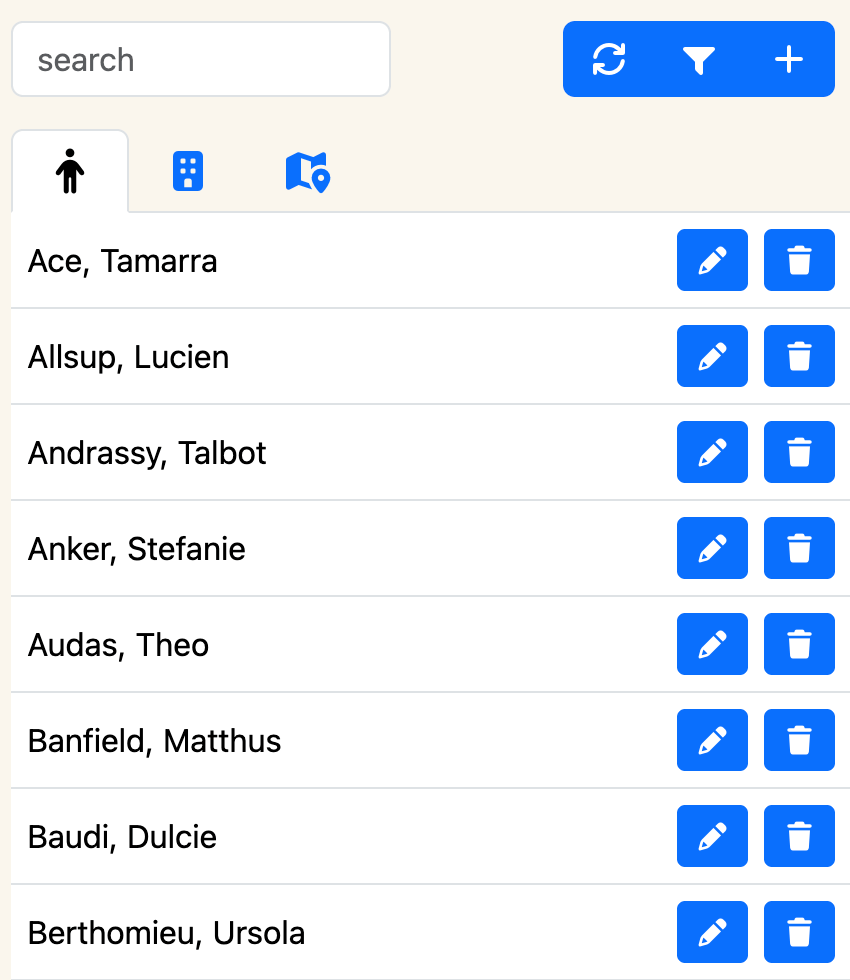 Company Directory project screenshot